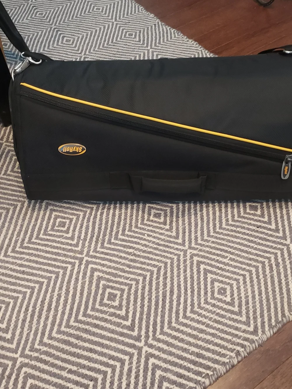 Black Roll-Up Travel Garment Bag with Carry Handle